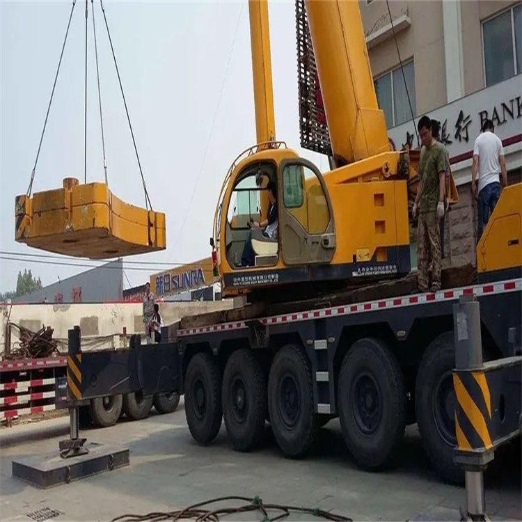 宣城当地吊车出租|机器吊装|75吨|工厂搬迁服务